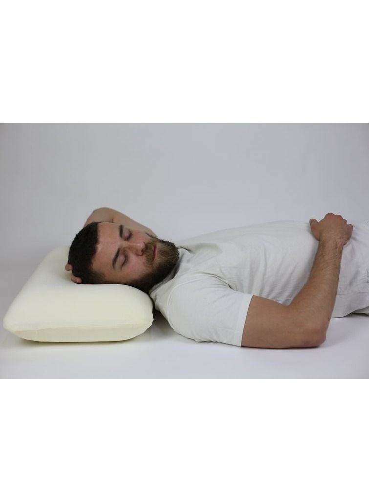 Max Comfort Classic Memory Foam Oversized Medical Pillow - Off White  - Image 3