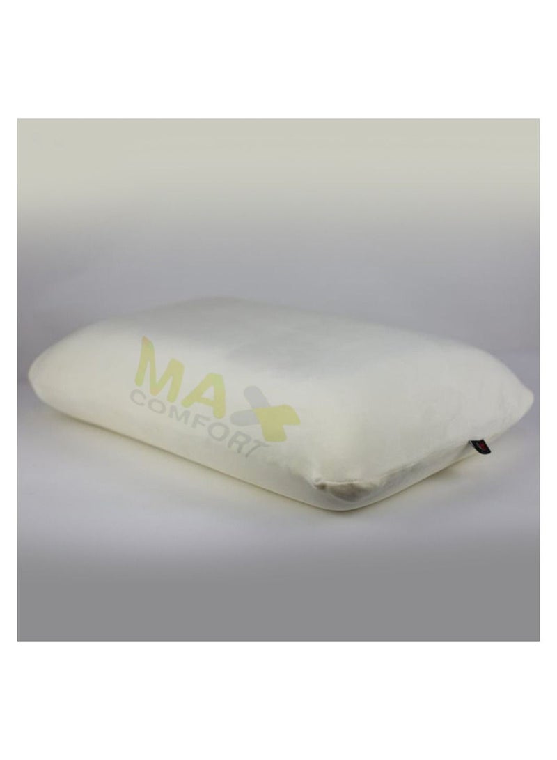 Max Comfort Classic Memory Foam Oversized Medical Pillow - Off White  - Image 1