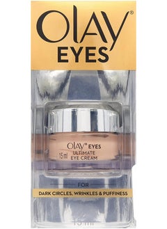 Olay Eye Cream | Reduces Dark Circle, Wrinkles And Puffiness | With Peptides And Niacinamide | Normal, Oily, Dry & Combination Skin L Paraben & Sulphate Free | (15Ml, (Ultimate Eye Cream)  - Image 2