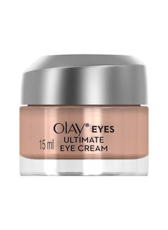 Olay Eye Cream | Reduces Dark Circle, Wrinkles And Puffiness | With Peptides And Niacinamide | Normal, Oily, Dry & Combination Skin L Paraben & Sulphate Free | (15Ml, (Ultimate Eye Cream)  - Image 1