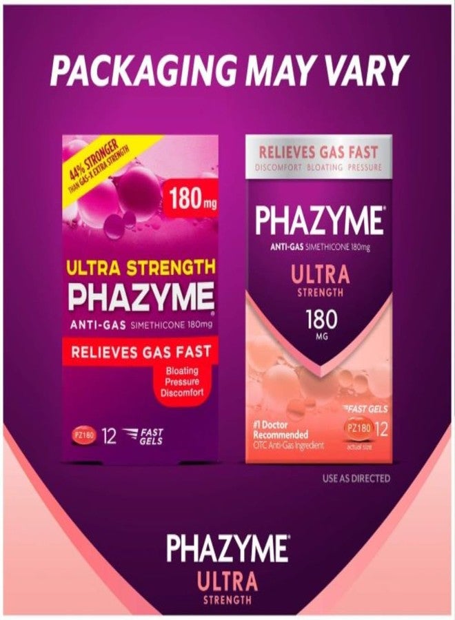 Phazyme Anti-Gas Ultra Strength 180 mg Softgels - 48 ct, Pack of 3 - Image 2