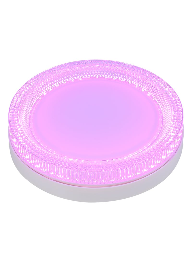 El Rawda Lighting 35W Crystal Panel Outdoor White Lighting With Rose Lighting Frame 23x23x4 cm - Image 2