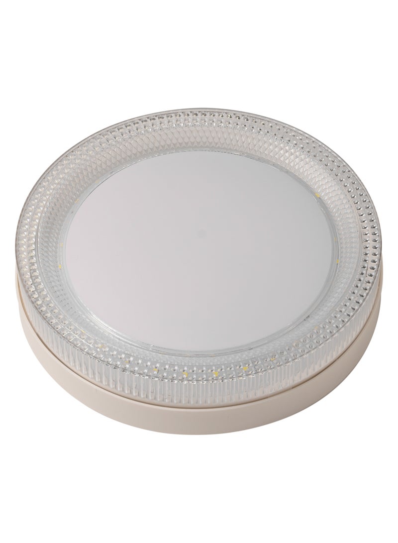 El Rawda Lighting 35W Crystal Panel Outdoor White Lighting With Rose Lighting Frame 23x23x4 cm - Image 1