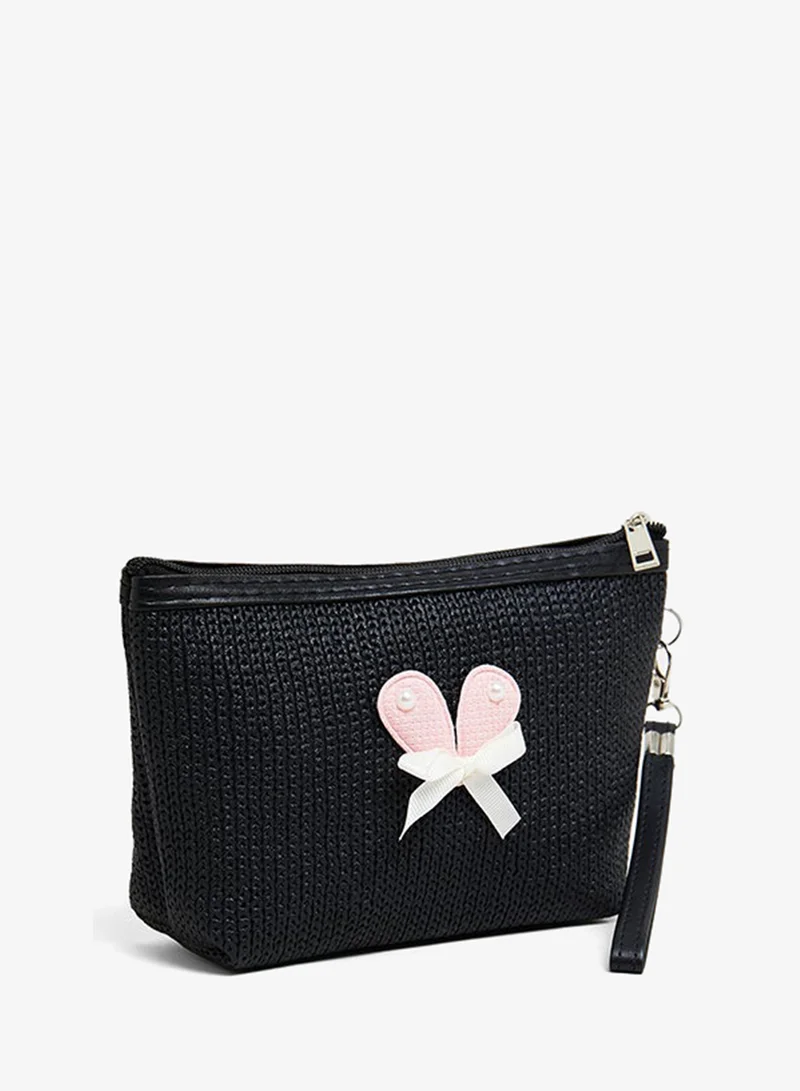 أر أند بي Applique Cosmetic Pouch