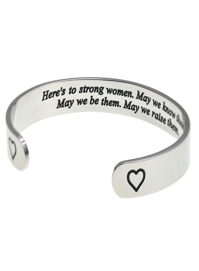 LParkin Empowered Women Best Friend Sister Gift Here's to strong women May we know them May we be them Bracelet - Image 2