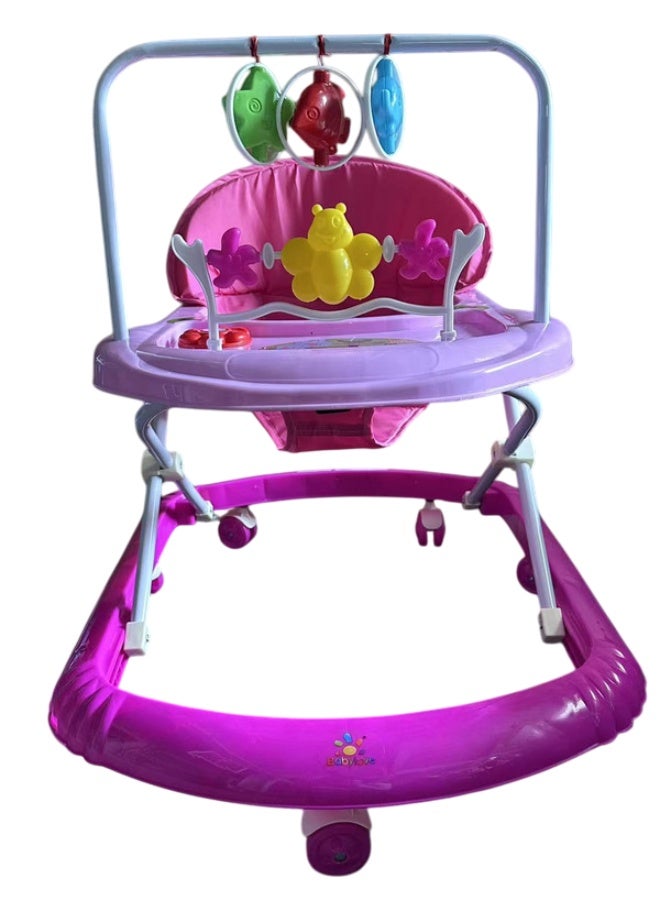 بيبي لوف مشاية أطفال مع العاب وموسيقى وردي 33-607-2P - Image 1