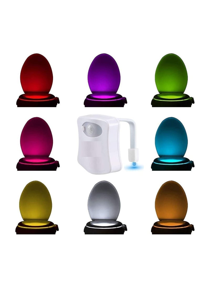 Generic - Toilet Light  LED for Toilet Seat with Motion Sensor and  8-Color Changing Lights - Image 1