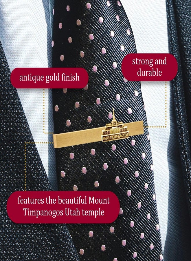 Ringmasters Gold Tie Clip by Ringmasters | LDS Temple Tie Clips | Suit Accessories, (Mt Timpanogos Utah) - Image 5