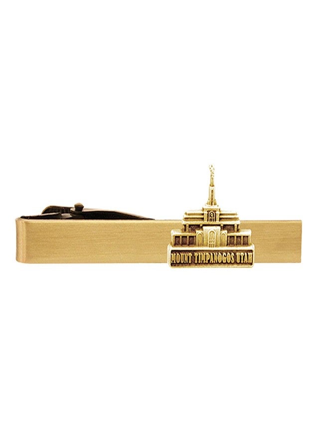 Ringmasters Gold Tie Clip by Ringmasters | LDS Temple Tie Clips | Suit Accessories, (Mt Timpanogos Utah) - Image 1