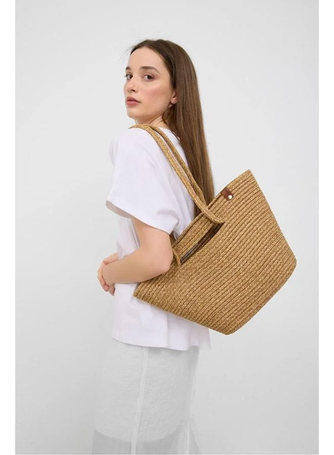 Santa Elden Straw Shoulder Bag with Handle – Vizon.