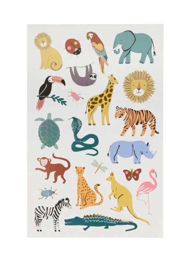 Meri Meri Wild Animals Tattoo Sheet