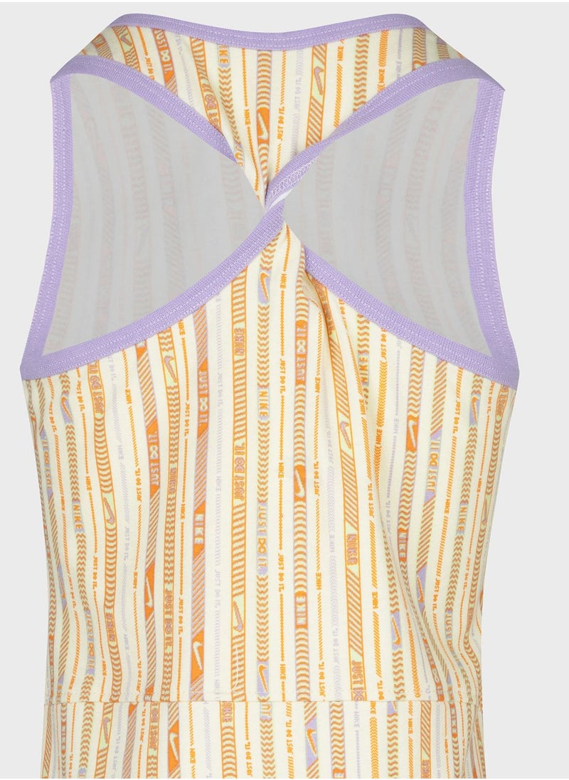Nike - Infant All Over Printed Happy Camper Dress - Image 1