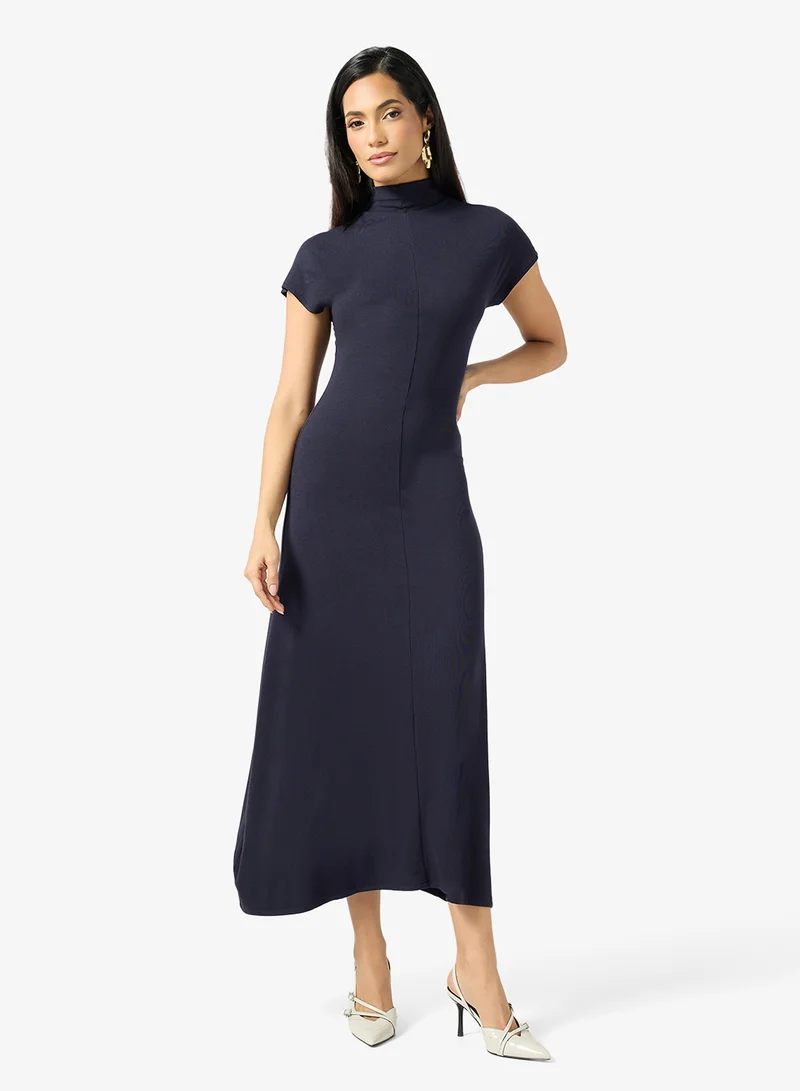 Ella High Neck A-line Dress