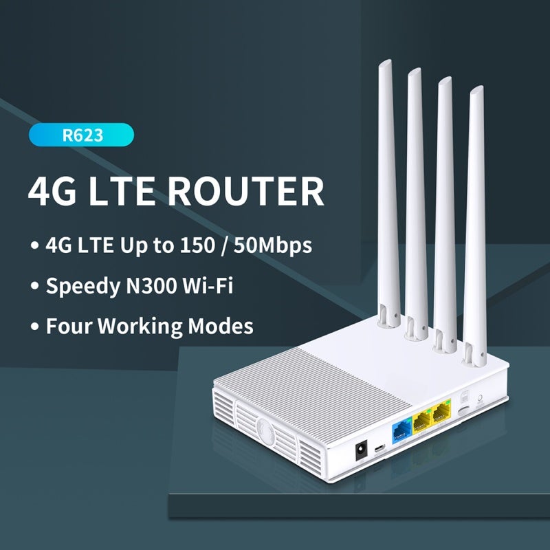 Маршрутизатор WiFi: أبيض، سرعة مجتمعة 300 ميجابت في الثانية، نطاق مزدوج (2.4 جيجاهرتز و4 جيجاهرتز)، تقنية التوجيه الحزبي (Beamforming) - أوضاع نقطة الوصول/المحول، يدعم 32 جهازًا، إعداد سهل للمكتب المنزلي، بث رغم الجودة 4K، ألعاب عبر الإنترنت - Image 4