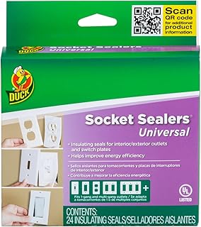 Duck Duck Brand Wall Socket Sealers: 2-1/2 in. Width (White) / 24-Pack  - Image 1