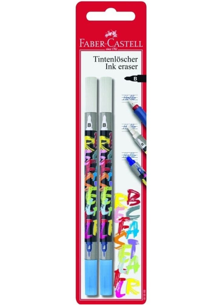 FABER-CASTELL - 2-Piece Twin Tip Ink Eraser Set - Image 1