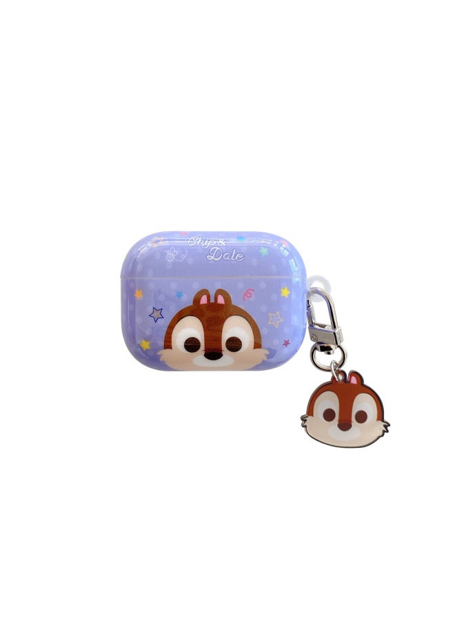 Generic For Airpods4 Generation Bluetooth Headset Protective Cover For Apple 3 Generation/Pro2 Cartoon Soft Case Cute Personality Pendant-Color:IMD Soft Shell-chichititi (with Pendant)-Applicable Model:Airpods 3 Headphone Set  - Image 1