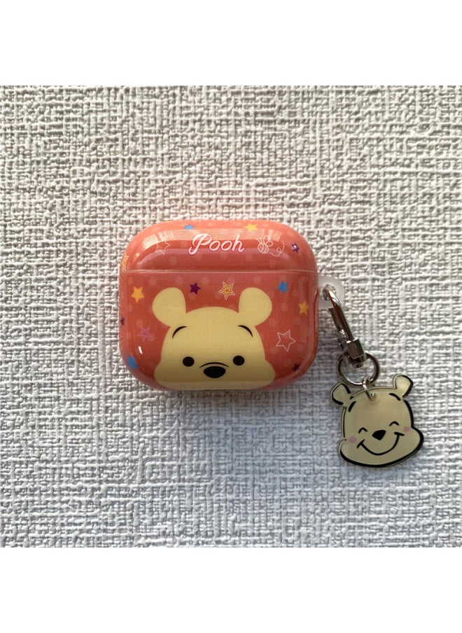 Generic For Airpods4 Generation Bluetooth Headset Protective Cover For Apple 3 Generation/Pro2 Cartoon Soft Case Cute Personality Pendant-Color:IMD Soft Shell-chichititi (with Pendant)-Applicable Model:Airpods 3 Headphone Set  - Image 5
