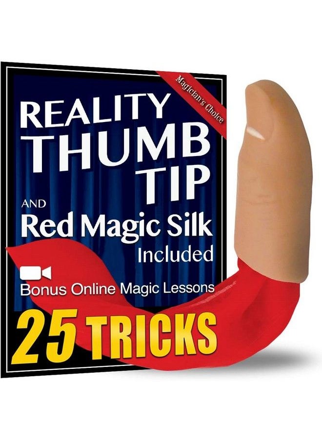 MAGIC MAKERS Trick Thumb Tip With Red Silk Reality Thumbtip Edition  - Image 2