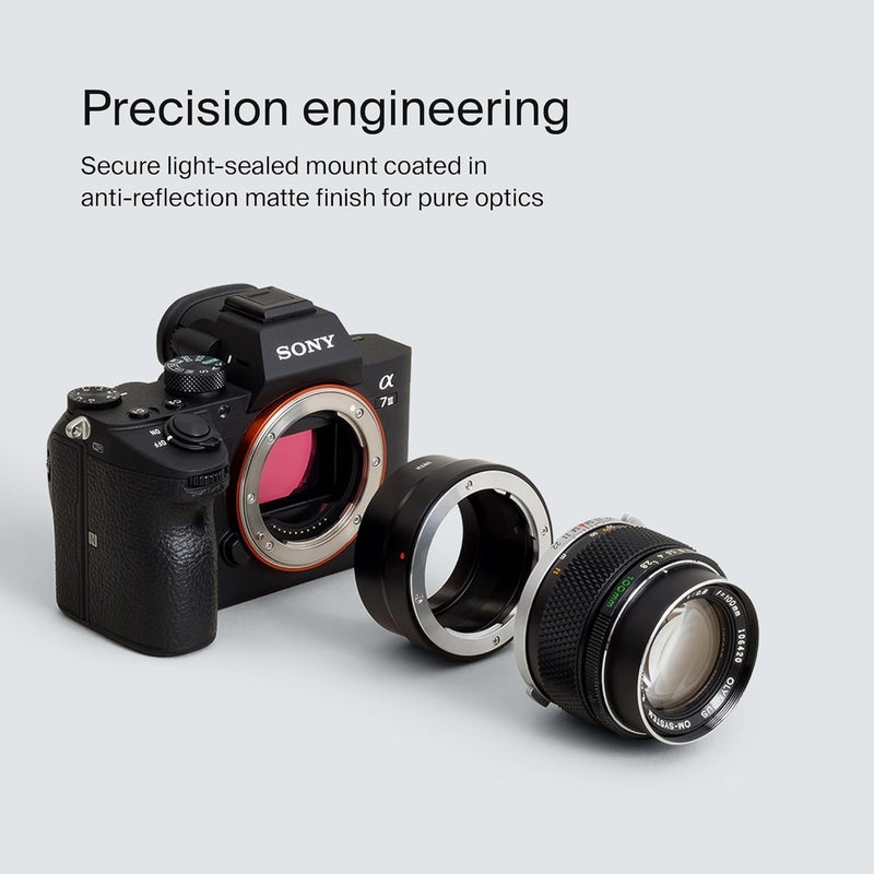 Urth Lens Mount Adapter: Compatible with Olympus OM Lens to Sony E Camera Body - Image 4