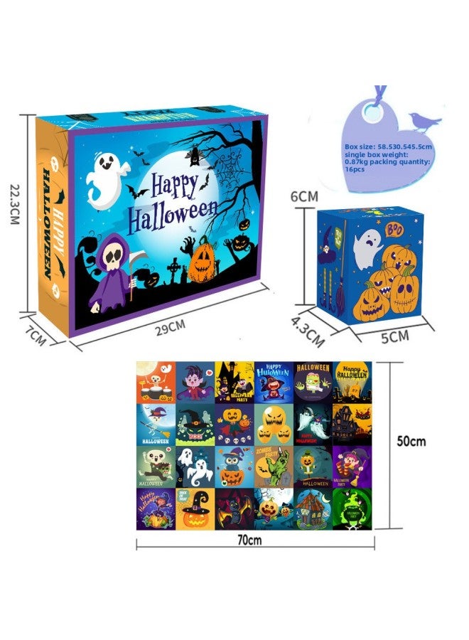 Loquat Puzzle Theme Party Ghost Pumpkin Witch Paper DIY Puzzle Boys And Girls Puzzle Puzzle-Color:20.24 Million Holy Festival Puzzle Suit - Image 3