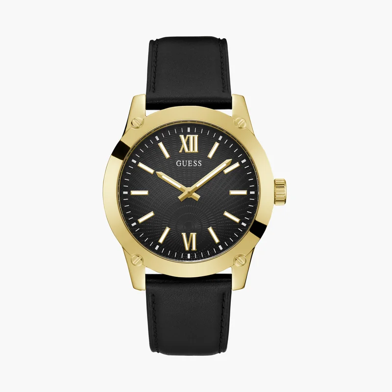 جس Black Analog Watch for Men