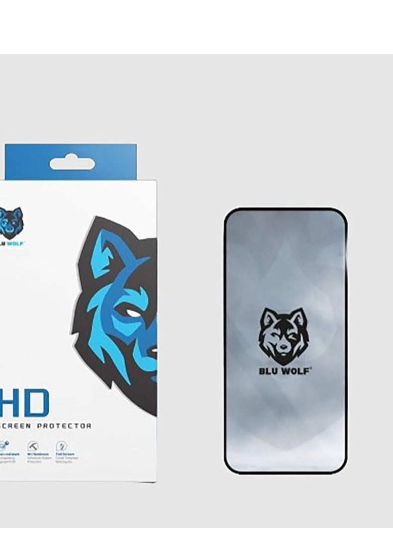 Wolf Blu Wolf Privacy Screen Protector for iPhone 15 Pro Max – Anti-Spy, Edge-to-Edge Coverage. - Image 1