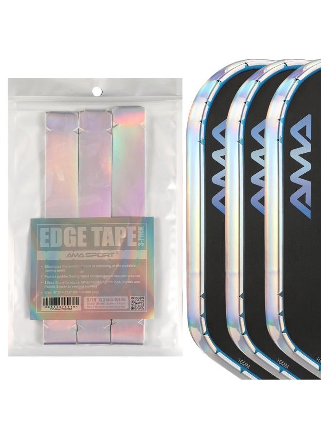PICKLETECH AMA Sport LaserEdge Pickleball Paddle Edge Protection Tape – Stunning Color Shifting Design-Paddle Head Edge Guard-Fit Perfectly Curved Edge -No Wrinkling - Image 1