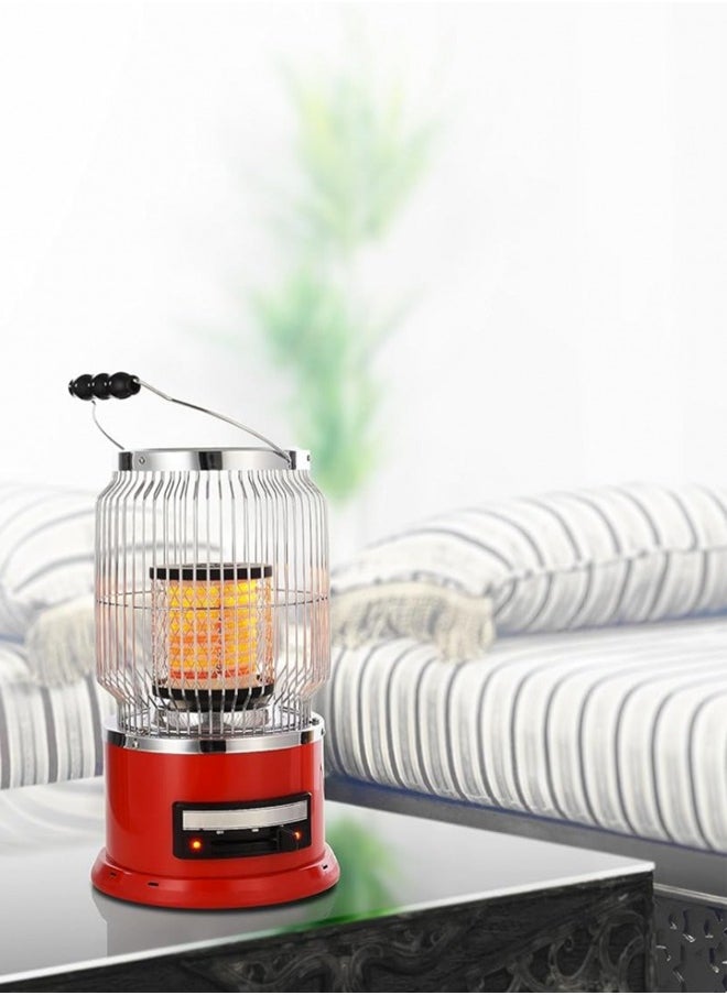 TOSCANA U 2000W Electric Heater for Home Winter 360 Degree Heater with Circular Drying Strip for Cloth Red  - Image 2