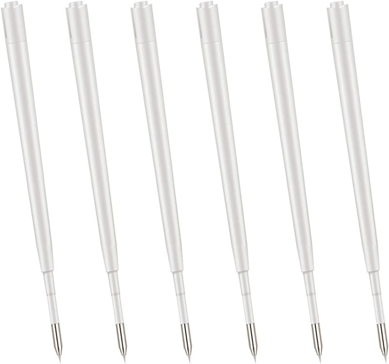 Arvakr Parker Ballpoint Pen Refills (6 Pack), 3.9-inch Precision Needle Refill for Vinyl Pen, Air Release, Precision Pin Refill - Image 1