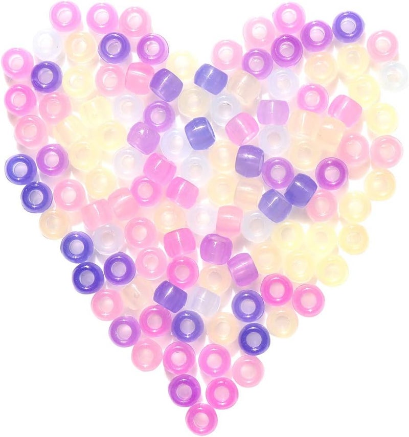 klarako 1000 Pack of UV Pony Beads Colour Changing Beads for Jewelry Making - Image 1