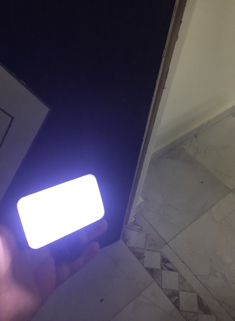 مصباح سيلفي LED محمول بـ 3 أوضاع إضاءة (أبيض، دافئ، مختلط)​ - إضاءة قابلة للتعديل بـ 3 درجات سطوع، مشبك تثبيت عالمي للهواتف واللابتوب، بطارية قابلة للشحن، مثالي للتيك توك واجتماعات الزووم - Image 4