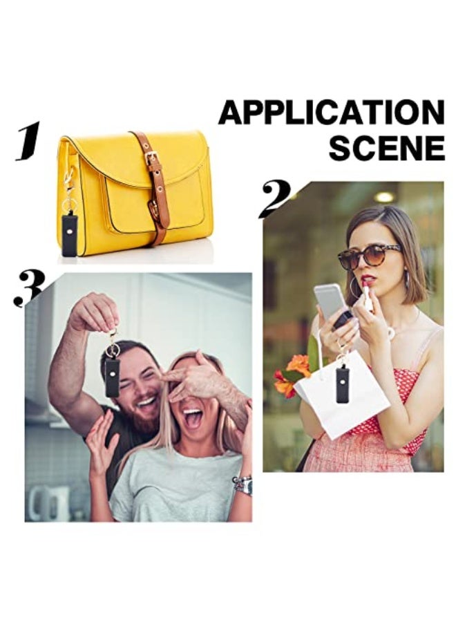 طقم منظم أحمر الشفاه الجلدي 2 قطعة 6 بوصة منظم أحمر الشفاه مع سلسلة مفاتيح، منظم أحمر الشفاه المحمول الصغير حامل أحمر الشفاه ملمع الشفاه حامل أحمر الشفاه جلد منظم للنساء والفتيات - Image 4