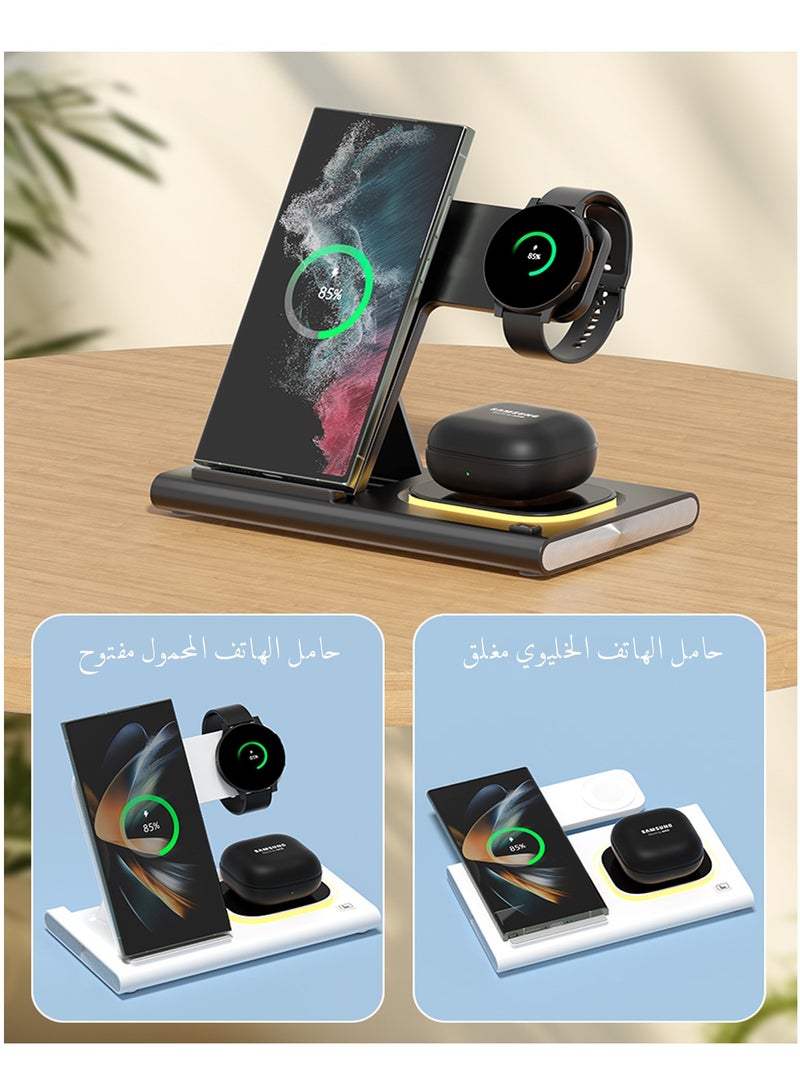 xunujrtu Foldable Wireless Charging Station With Magnetic And Night light,3 in 1 Wireless Charger for iPhone - Image 5