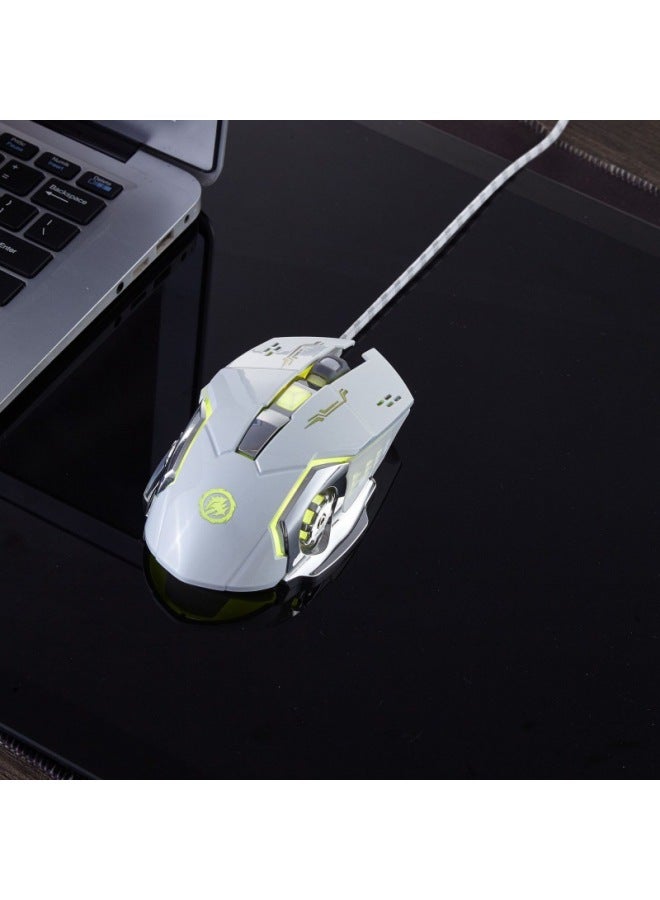 Wireless Mouse Bluetooth Mute Charging Luminous Office Gaming Computer Accessories Laptop Mechanical Mouse-Color:Wireless - Image 5