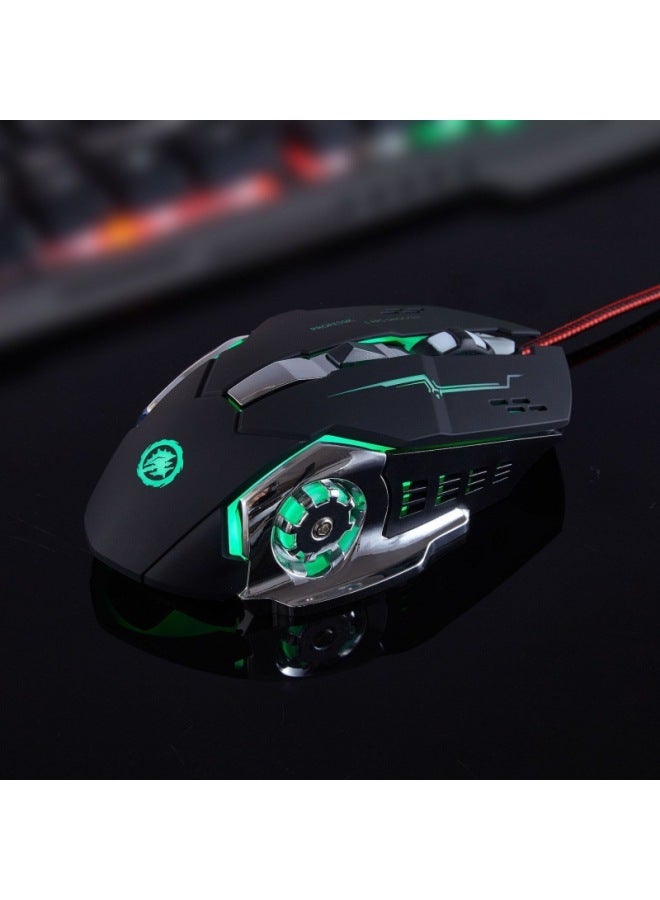 Wireless Mouse Bluetooth Mute Charging Luminous Office Gaming Computer Accessories Laptop Mechanical Mouse-Color:Wireless - Image 4