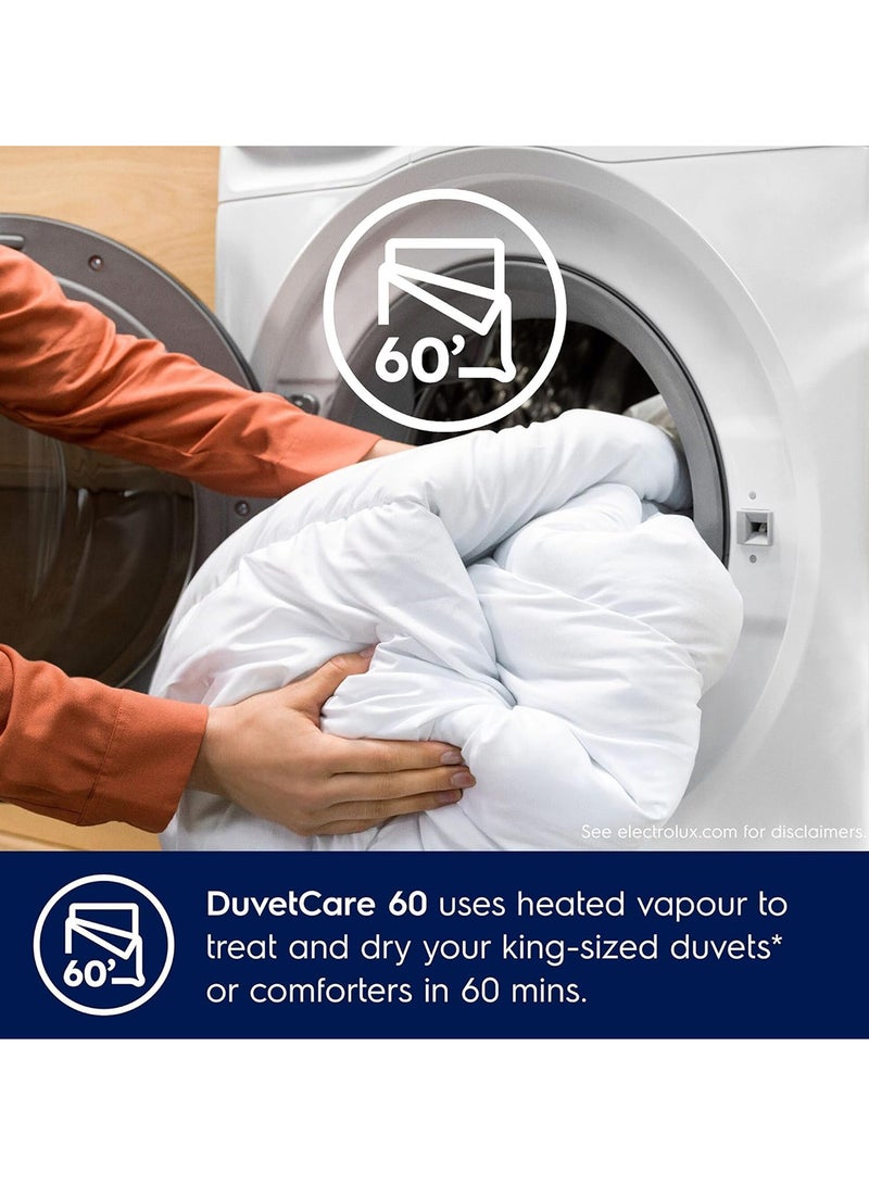 الكترولوكس غسالة ومجفف 8/5 كجم مع 12 برنامج و1200 دورة في الدقيقة، Eco-Inverter تحميل أمامي، غسيل كامل 45، غسيل وتجفيف 60، رعاية اللحاف 60، EWW8024P3SC+ مع عرض مجاني لمدة 6 أشهر من مسحوق غسيل Ecover - Image 4