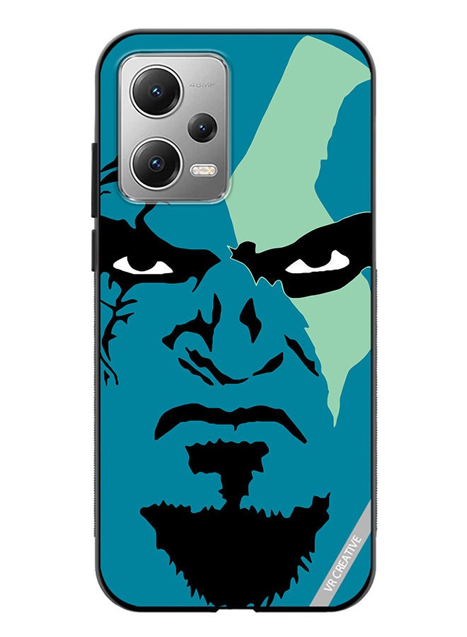 VR CREATIVE Protective Case Cover For Xiaomi Redmi Note 12 Face God Of War Design Multicolour - Image 1