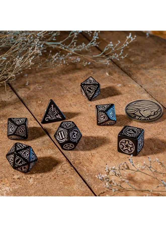 Q WORKSHOP - Q-Workshop Witcher Dice Set. Yennefer - Q-Workshop Obsidian Star - Image 1