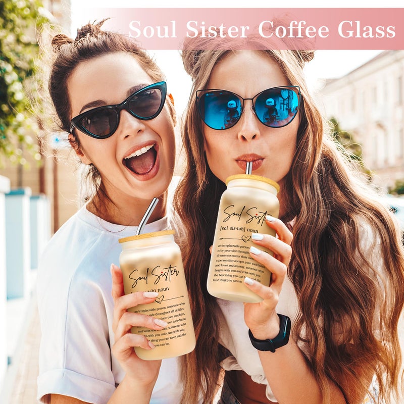 Looca Best Friend Birthday Gifts for Women Friendship Gifts for Women Bestfriend Birthday Gifts for Best Friend Woman Soul Sister Gifts for Women Bestie Birthday Gifts for Women Bff Close Friends Female - Image 2