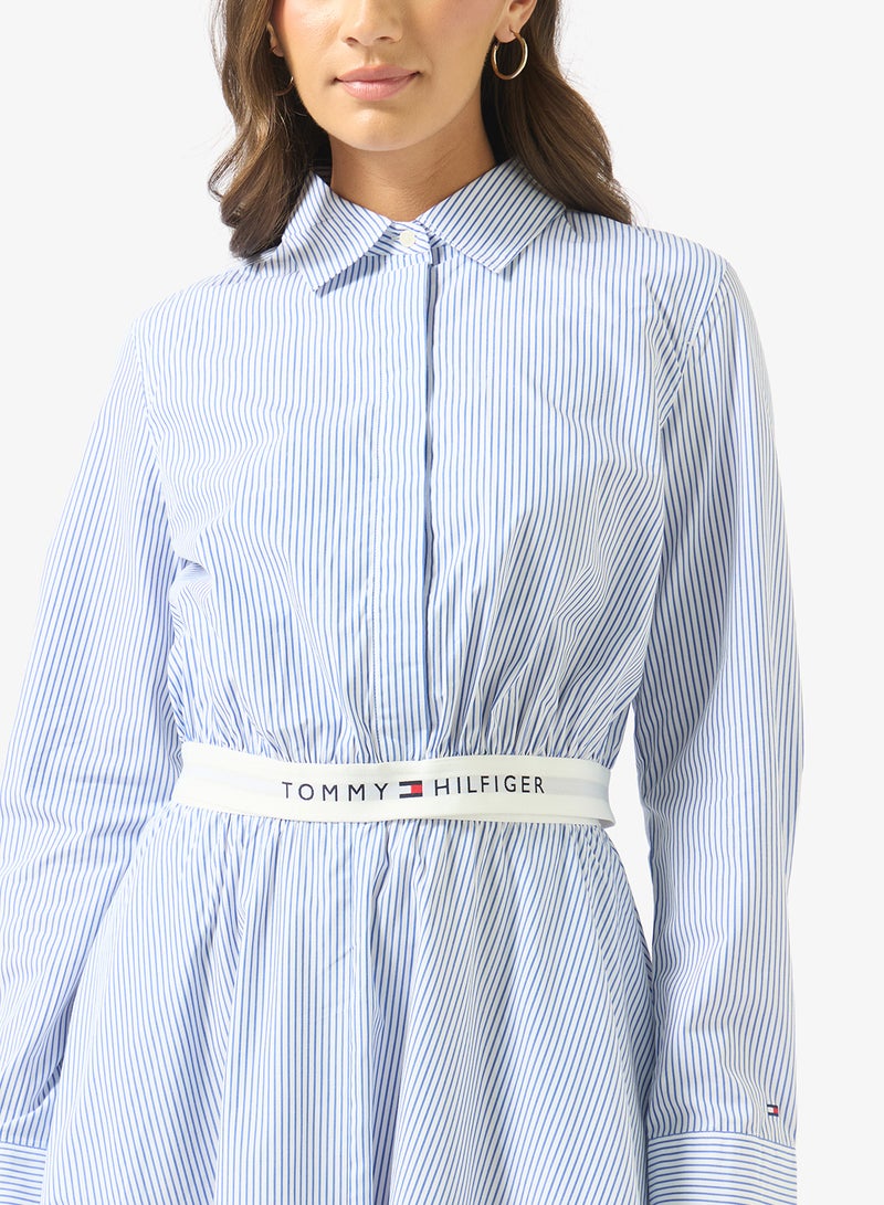 TOMMY HILFIGER Regular Fit Elasticated Waistband Short Shirt - Image 3