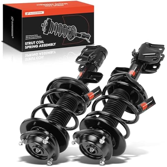 A-Premium Front Pair 2 Complete Strut And Coil Spring Assembly Compatible With Subaru Legacy 2015 2016 Driver And Passenger Side - Image 1