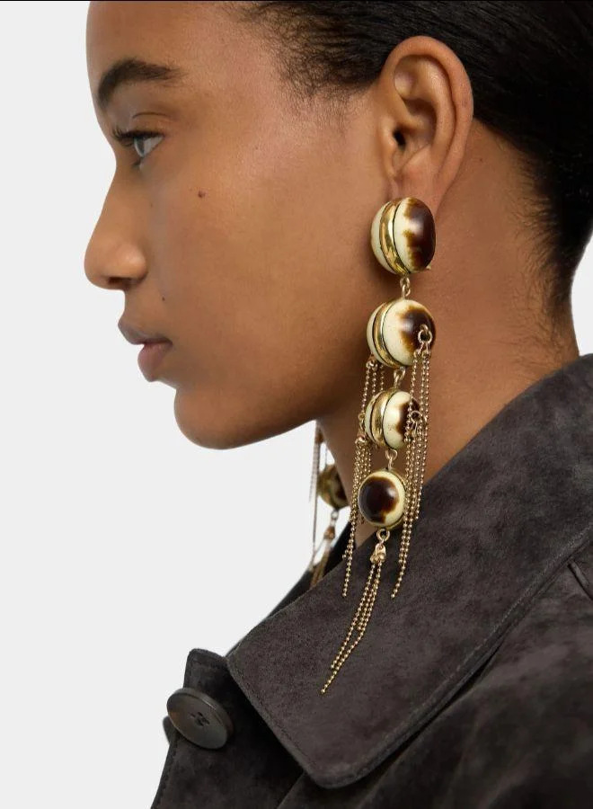 بارفوا أقراط ماكسي طويلة مع كرات