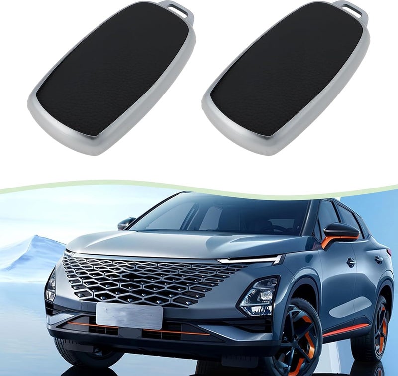 2 car smart key cover soft TPU remote key Shell car key cover suitable for Chery Ou Mengda 5 Tiggo 8 Pro 8 Plus silver - Image 4