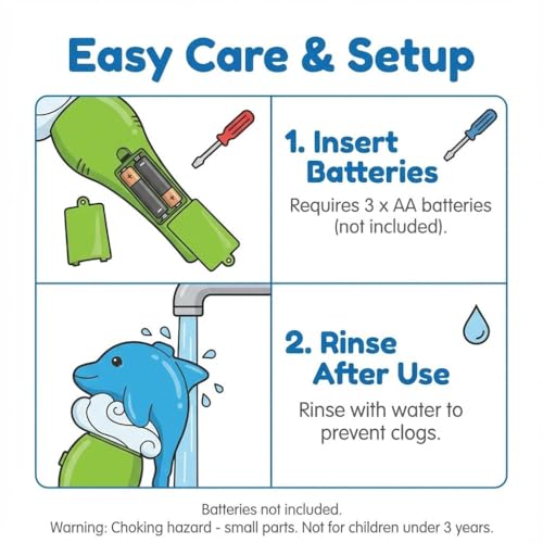 Shooting Star Bubble Blower Dolphin with 1 Refill Bubble Solution | Bubble Play Toy for Fun Indoor/Outdoor Bubble Machine for Kids 3Y+ | Perfect for Birthday Parties & Summer Outdoor Fun or Party - Image 4