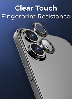 glassology iPhone 16 Plus Lens Guard Scratch Resistant Anti-Fingerprint Camera Protection (Black)  - Image 2