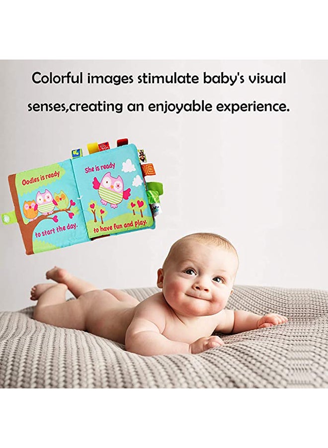 Silent Baby Activity Educational Cloth Book For Infants Toddlers Multicolour 7.09x7.8x1.42inch - Image 4