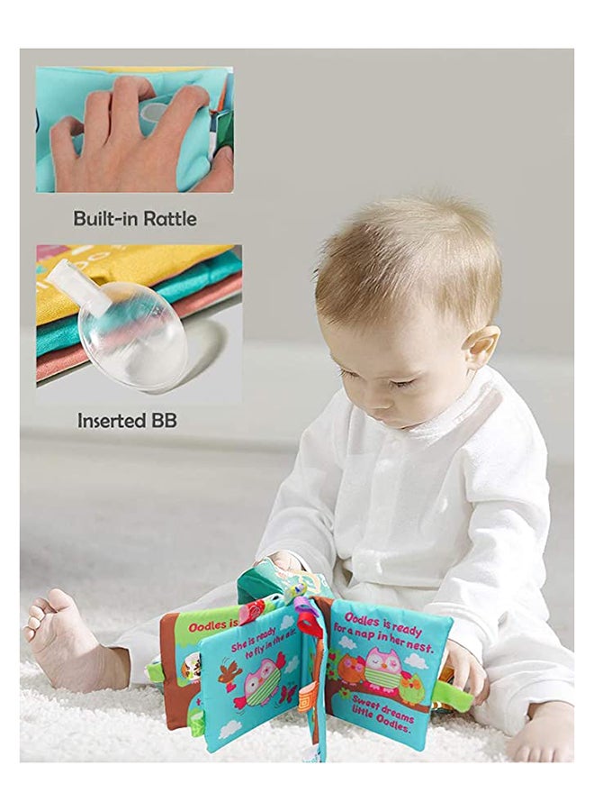 Silent Baby Activity Educational Cloth Book For Infants Toddlers Multicolour 7.09x7.8x1.42inch - Image 3