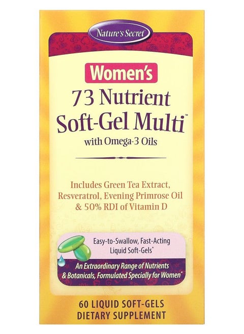 Women's 73 Nutrient Soft-Gel Multi with Omega-3 Oils 60 Liquid Soft-Gels