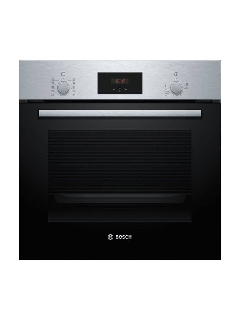 BOSCH 60x60 cm, Built-In Oven, 7 Heating Modes, Hydrolytic Self-Cleaning – HBF512BB1M Black HBF512BS1M black - Image 1